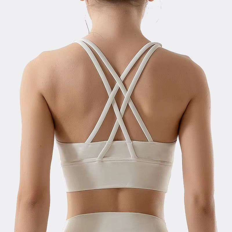 Nylon Top Women Bra Sexy Top Woman Breathable Underwear Women Fitness Yoga Sports Bra for Women Gym 30 Colors